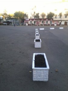 Площадь Победы огородили