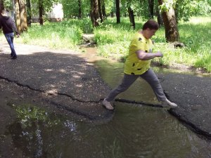 Ярцевская Венеция. Пешеходный переход утонул