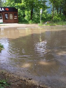 Ярцевская Венеция. Пешеходный переход утонул